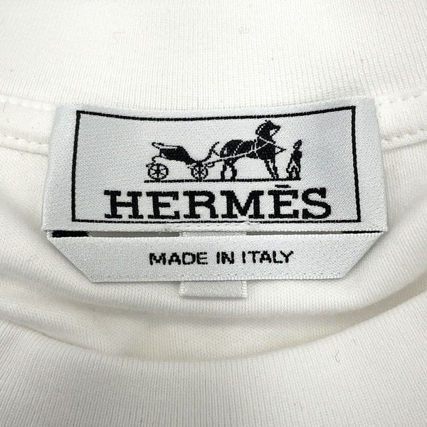 エルメス Tシャツ フラグメント・エクエストレス Fragments Equestres メンズサイズXXL HERMES トップス 白