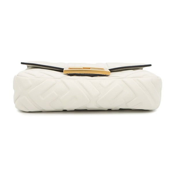 フェンディ ハンドバッグ FFモチーフ バゲット ミニ 8BS017 FENDI 2way 白