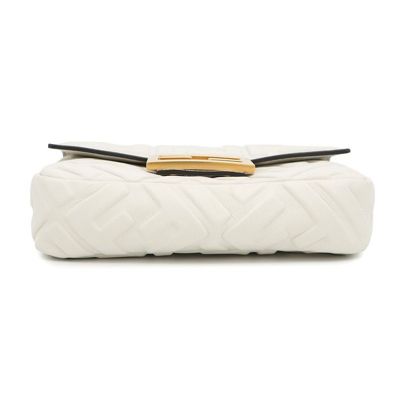 フェンディ ハンドバッグ FFモチーフ バゲット ミニ 8BS017 FENDI 2way 白