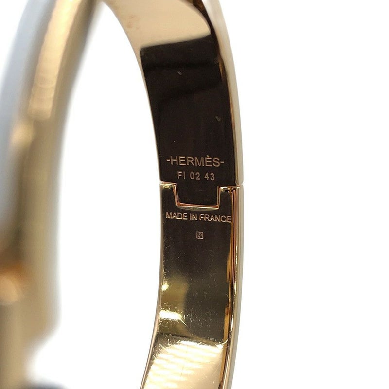 エルメス ブレスレット クリックH サイズPM ホワイト/ゴールド金具 HERMES アクセサリー バングル