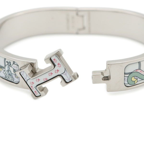 エルメス ブレスレット クリックH 24番地のミステリー サイズPM ジャスミン/シルバー金具 HERMES バングル アクセサリー