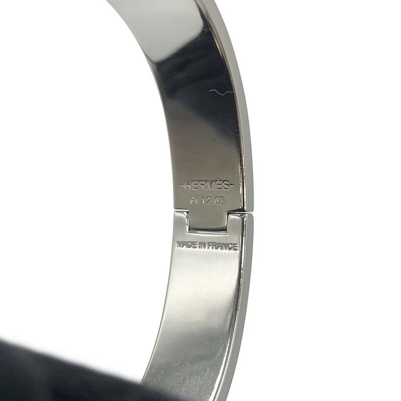 エルメス ブレスレット クリックH 24番地のミステリー サイズPM ジャスミン/シルバー金具 HERMES バングル アクセサリー