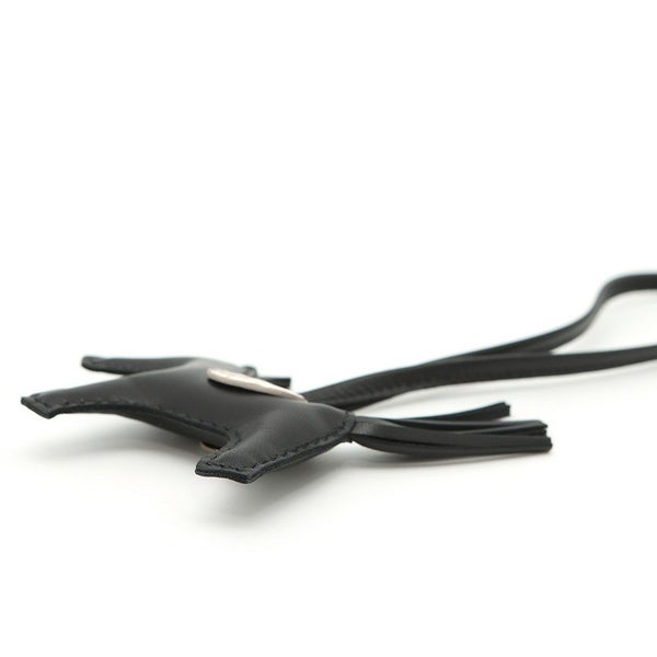 エルメス バッグチャーム ロデオ PM タッチ ブラック/ヒマラヤ ラムスキン/ニロティカスマット W刻印 黒