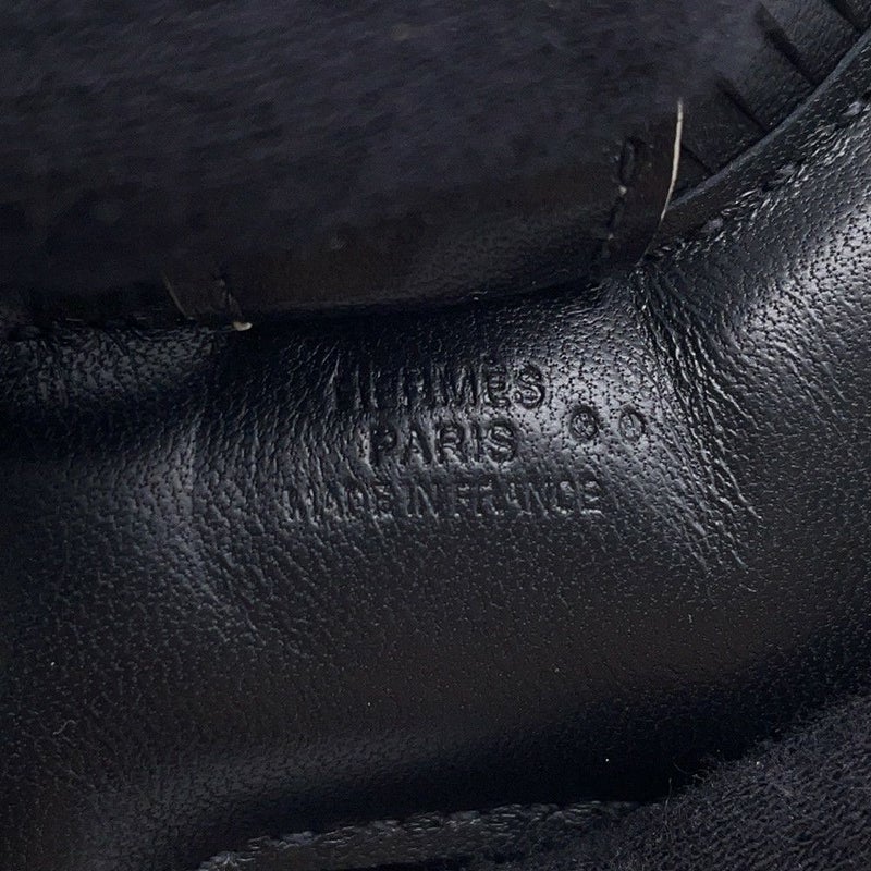 エルメス バッグチャーム ロデオ PM タッチ ブラック/ヒマラヤ ラムスキン/ニロティカスマット W刻印 黒