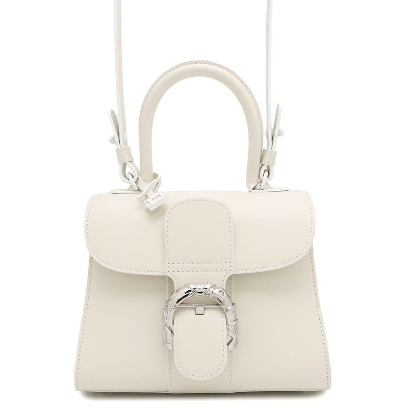 デルヴォー ハンドバッグ ブリヨン ミニ ボックスカーフ AA0544AAM010DPA Delvaux 2way デルボー