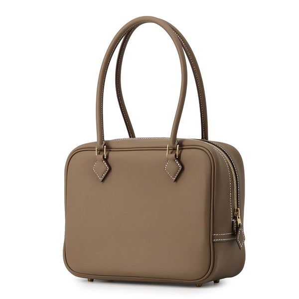 エルメス ハンドバッグ プリュム ミニ エトゥープ/ゴールド金具 スイフト G刻印 HERMES バッグ