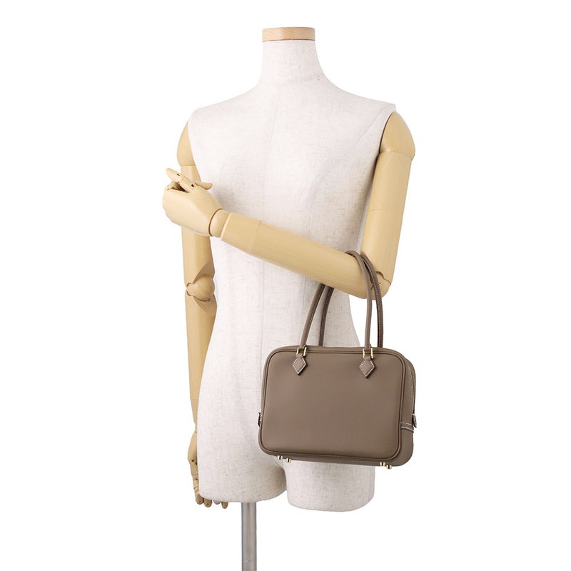 エルメス ハンドバッグ プリュム ミニ エトゥープ/ゴールド金具 スイフト G刻印 HERMES バッグ
