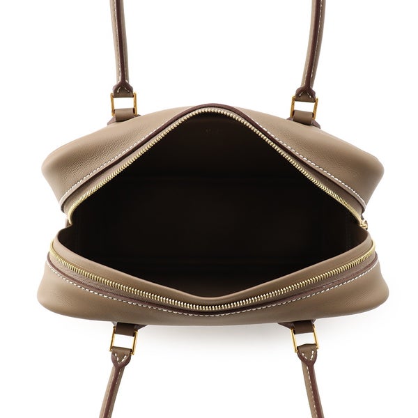 エルメス ハンドバッグ プリュム ミニ エトゥープ/ゴールド金具 スイフト G刻印 HERMES バッグ