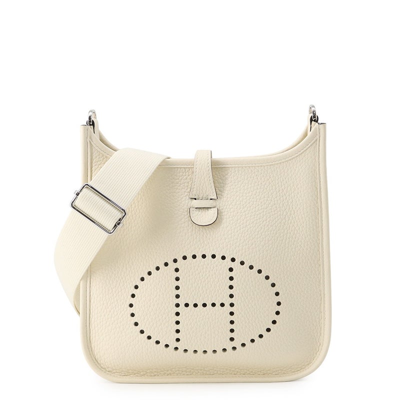 エルメス ショルダーバッグ エブリン3 23 クレーム/シルバー金具 トリヨンクレマンス G刻印 HERMES Evelyne