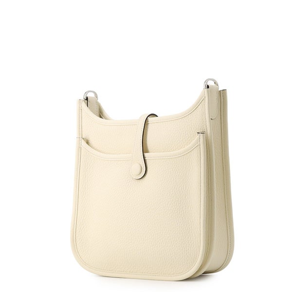 エルメス ショルダーバッグ エブリン3 23 クレーム/シルバー金具 トリヨンクレマンス G刻印 HERMES Evelyne