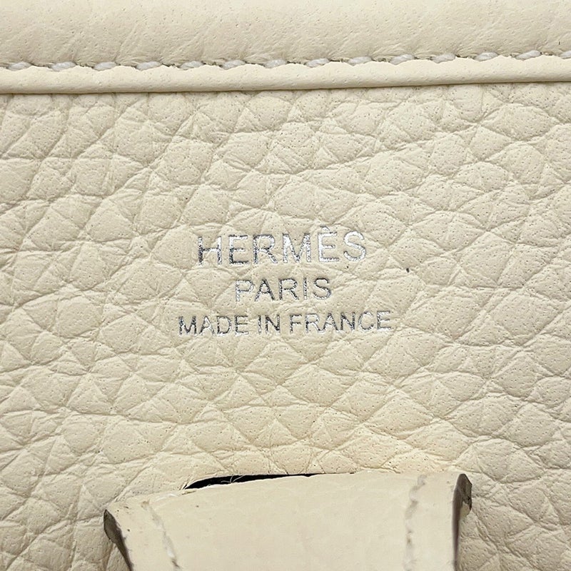 エルメス ショルダーバッグ エブリン3 23 クレーム/シルバー金具 トリヨンクレマンス G刻印 HERMES Evelyne