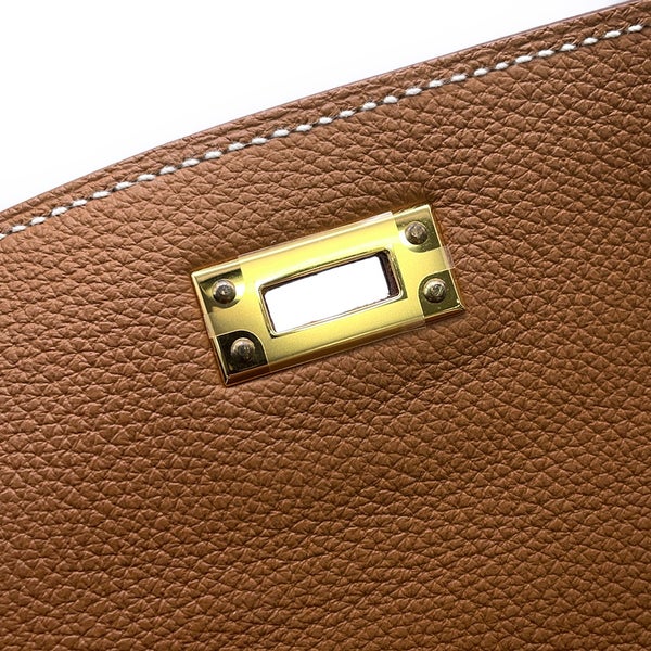 エルメス ハンドバッグ ケリー25 内縫い ゴールド/ゴールド金具 トゴ B刻印 ２wayショルダー