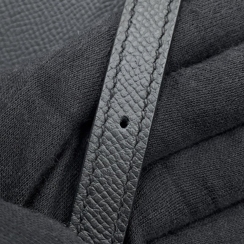 エルメス ショルダーウォレット ナップ トゥーゴー ブラック/シルバー金具 エプソン K刻印 財布 黒