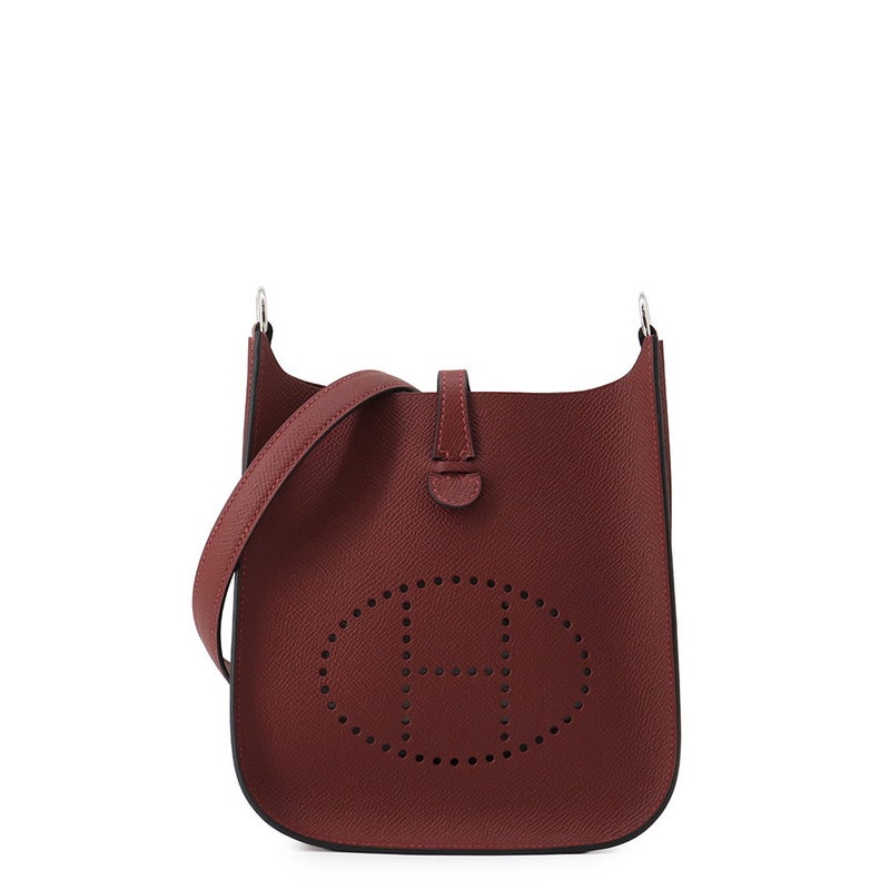 エルメス ショルダーバッグ エブリンTPM セリエ ルージュアッシュ/シルバー金具 エプソン G刻印 HERMES Evelyne