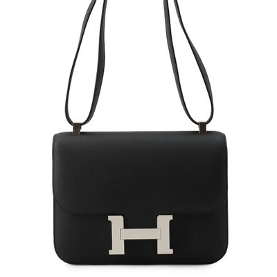 Hermès Constance 24 Black Epsom Palladium