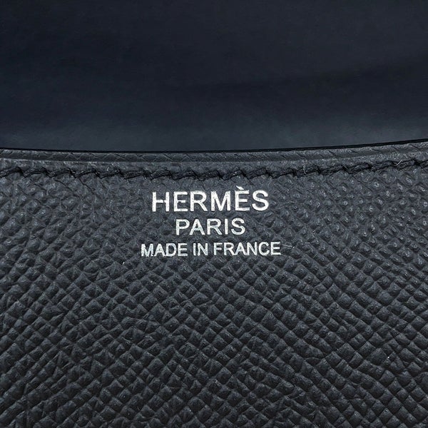 エルメス ショルダーバッグ コンスタンス24 ミロワール ブラック/シルバー金具 エプソン G刻印 HERMES Constance 黒