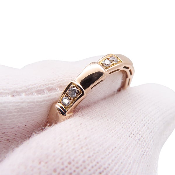 ブルガリ リング セルペンティ ヴァイパー ダイヤモンド 計0.24ct K18PGピンクゴールド サイズ53 BVLGARI 指輪