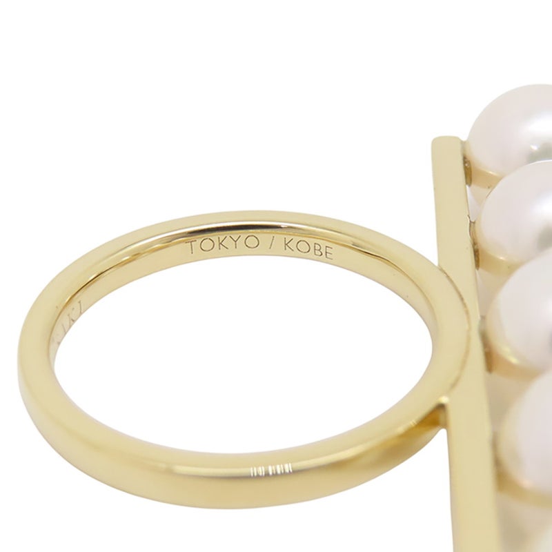 タサキ リング バランス シグネチャー あこや真珠 パール K18YGイエローゴールド サイズ12号 R-4398-18KYG TASAKI