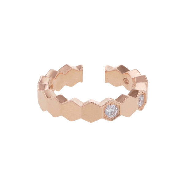 ショーメ イヤーカフ ビー ドゥ ショーメ ダイヤモンド 3P 計0.07ct K18PGピンクゴールド 085775 Chaumet
