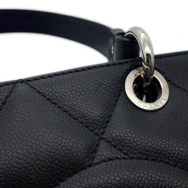 シャネル トートバッグ マトラッセ ココマーク キャビアスキン A46885 CHANEL 黒
