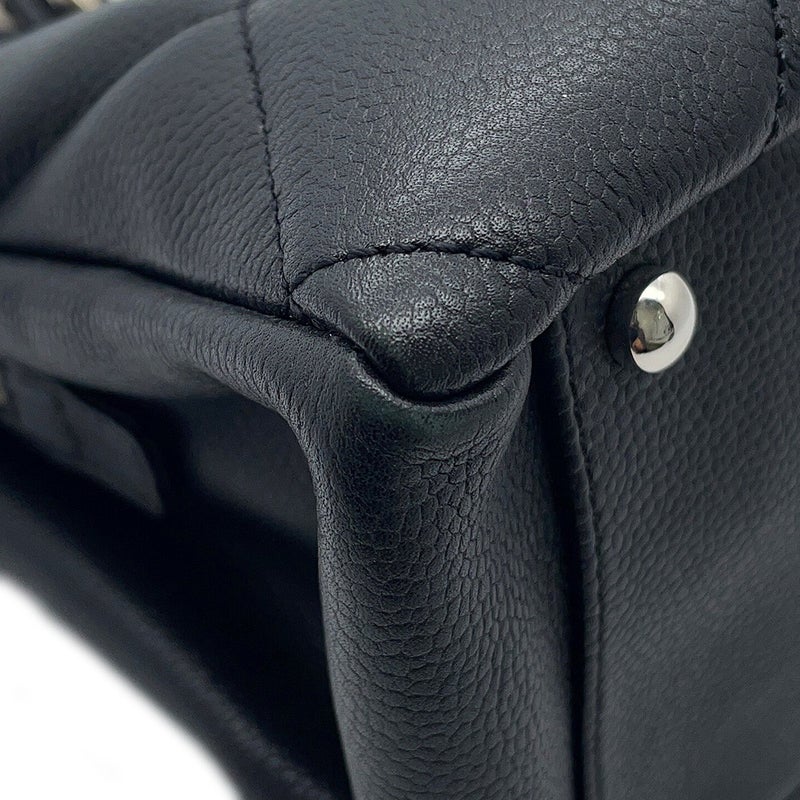 シャネル トートバッグ マトラッセ ココマーク キャビアスキン A46885 CHANEL 黒