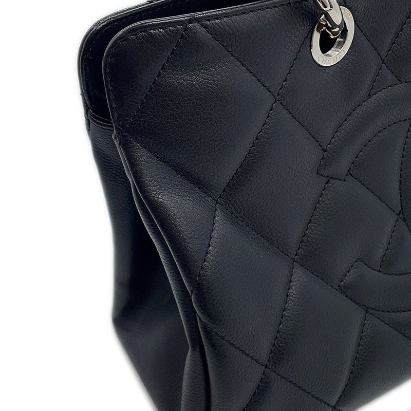 シャネル トートバッグ マトラッセ ココマーク キャビアスキン A46885 CHANEL 黒