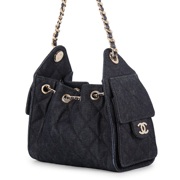 シャネル チェーンショルダーバッグ CHANEL25 ミニ デニム ココマーク AS5631 CHANEL ワンショルダー 黒