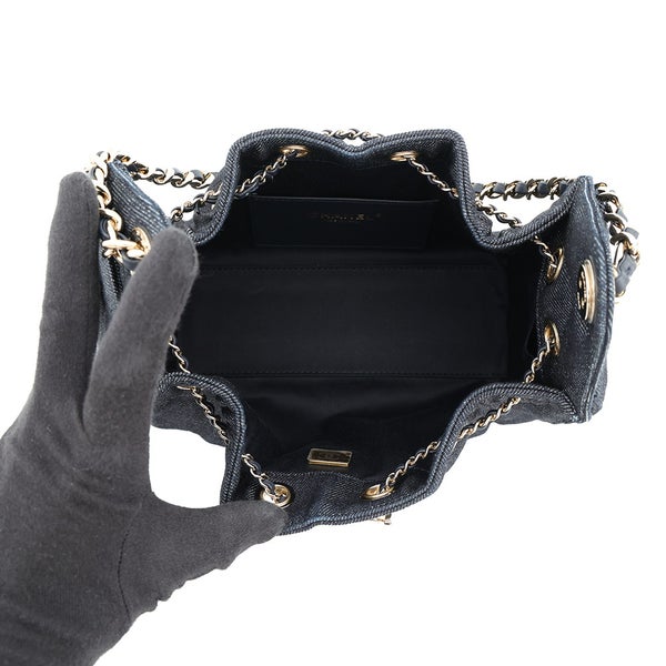 シャネル チェーンショルダーバッグ CHANEL25 ミニ デニム ココマーク AS5631 CHANEL ワンショルダー 黒
