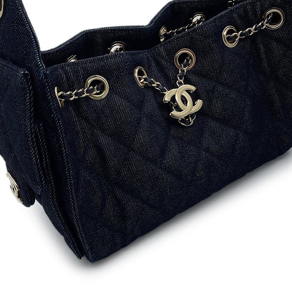 シャネル チェーンショルダーバッグ CHANEL25 ミニ デニム ココマーク AS5631 CHANEL ワンショルダー 黒
