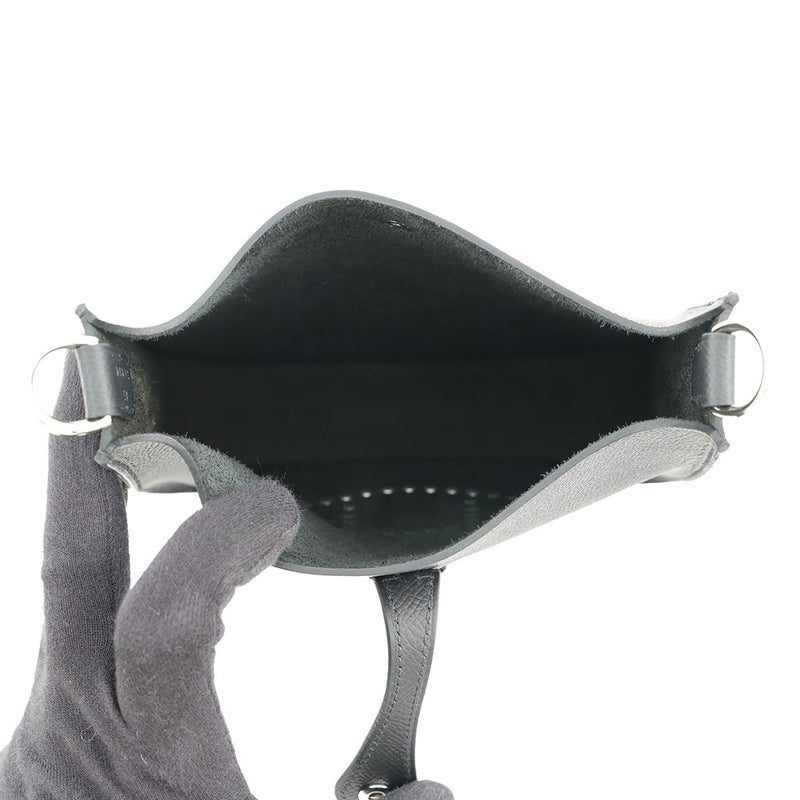 ルメス ショルダーバッグ エブリンTPM セリエ ブラック/シルバー金具 エプソン G刻印 HERMES Evelyne 黒