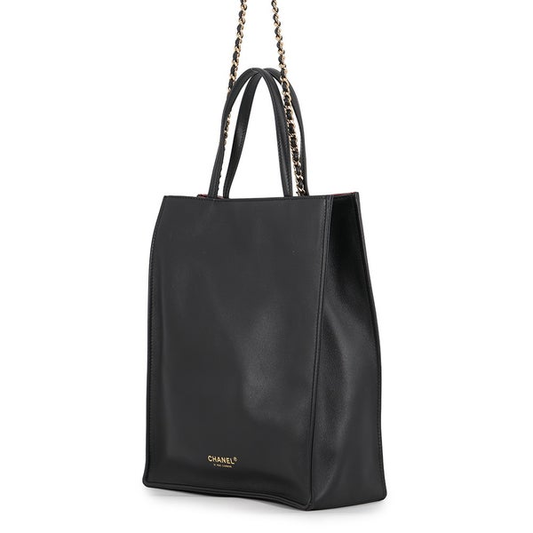 シャネル トートバッグ スモール ショッピング バッグ ココマーク AS6452 CHANEL 黒
