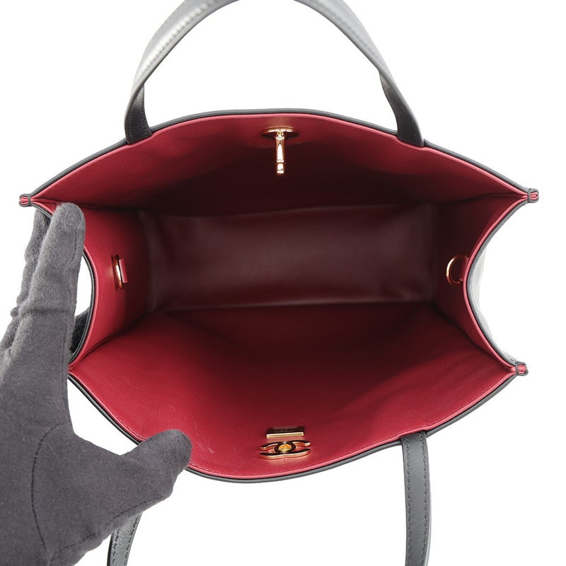 シャネル トートバッグ スモール ショッピング バッグ ココマーク AS6452 CHANEL 黒