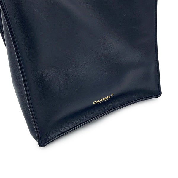 シャネル トートバッグ スモール ショッピング バッグ ココマーク AS6452 CHANEL 黒
