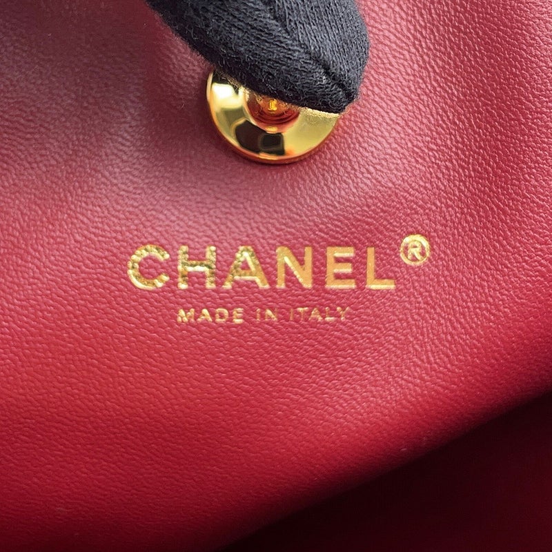 シャネル トートバッグ スモール ショッピング バッグ ココマーク AS6452 CHANEL 黒