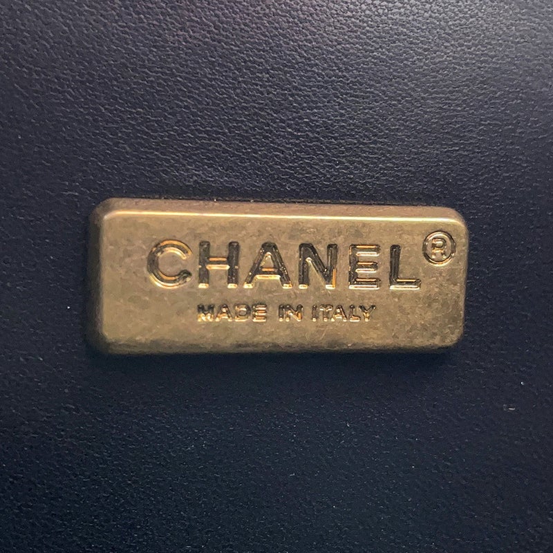 シャネル チェーンショルダーバッグ マトラッセ ココマーク アコーディオン ウール CHANEL