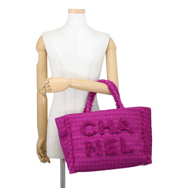 シャネル トートバッグ ショッピングトート ロゴ ツイード AS0976 CHANEL