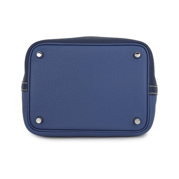 エルメス ハンドバッグ ピコタンロックPM カザック ブルーサフィール/ブルーブライトン/シルバー金具 トリヨンクレマンス Z刻印