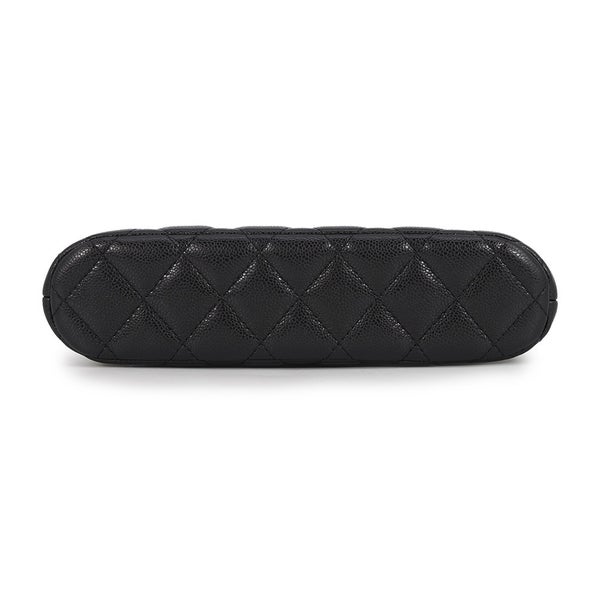 シャネル チェーンショルダーバッグ ココマーク クラシック マトラッセ キャビアスキン AP4016 CHANEL 黒