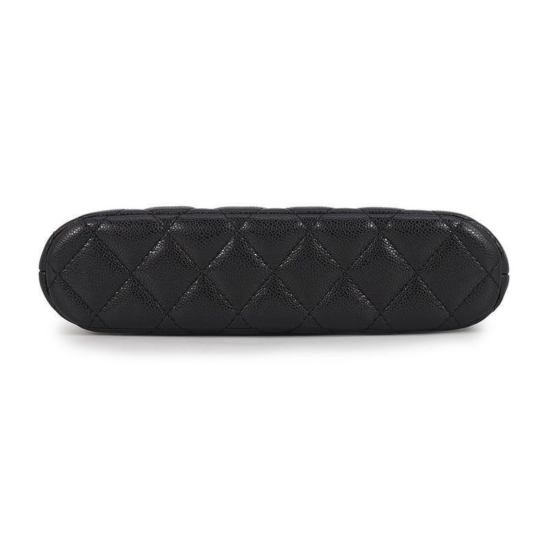 シャネル チェーンショルダーバッグ ココマーク クラシック マトラッセ キャビアスキン AP4016 CHANEL 黒