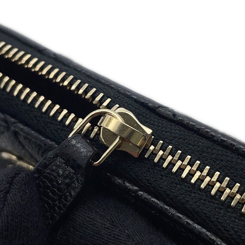 シャネル チェーンショルダーバッグ ココマーク クラシック マトラッセ キャビアスキン AP4016 CHANEL 黒