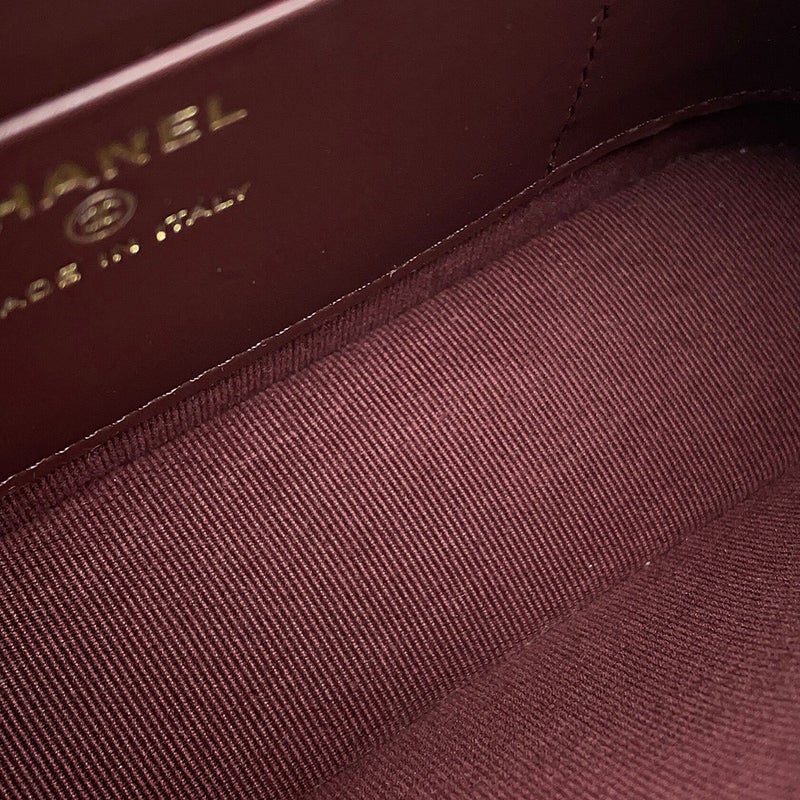 シャネル チェーンショルダーバッグ ココマーク クラシック マトラッセ キャビアスキン AP4016 CHANEL 黒