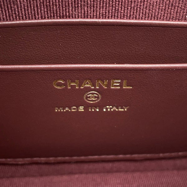 シャネル チェーンショルダーバッグ ココマーク クラシック マトラッセ キャビアスキン AP4016 CHANEL 黒