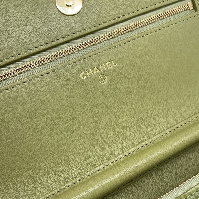 シャネル チェーンウォレット リザード エンボス カーフスキン ココマーク AP5440 CHANEL 財布