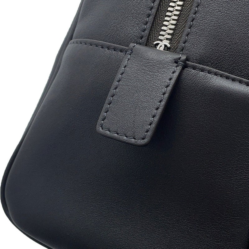 シャネル ショルダーバッグ ココマーク ラージ ボーリングバッグ カーフレザー AS6211 CHANEL 黒