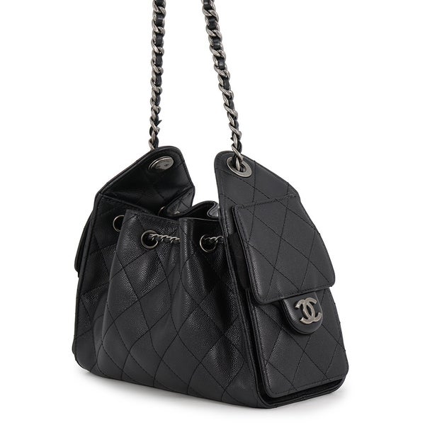 シャネル チェーンショルダーバッグ CHANEL25 ミニ ココマーク ワンショルダー キャビアスキン AS5631 CHANEL 黒