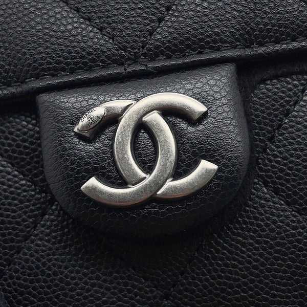 シャネル チェーンショルダーバッグ CHANEL25 ミニ ココマーク ワンショルダー キャビアスキン AS5631 CHANEL 黒