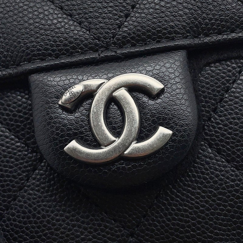 シャネル チェーンショルダーバッグ CHANEL25 ミニ ココマーク ワンショルダー キャビアスキン AS5631 CHANEL 黒