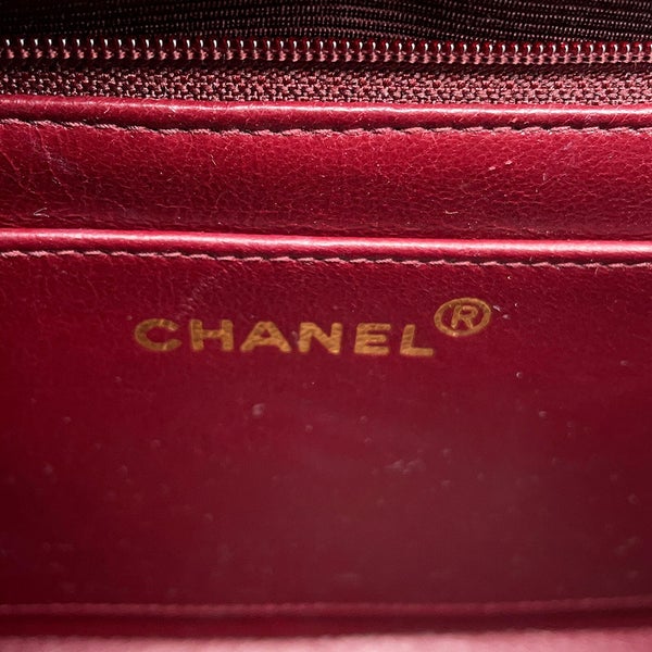 シャネル チェーンショルダーバッグ マトラッセ25 ココマーク ダイアナ ラムスキン A01165 CHANEL 黒