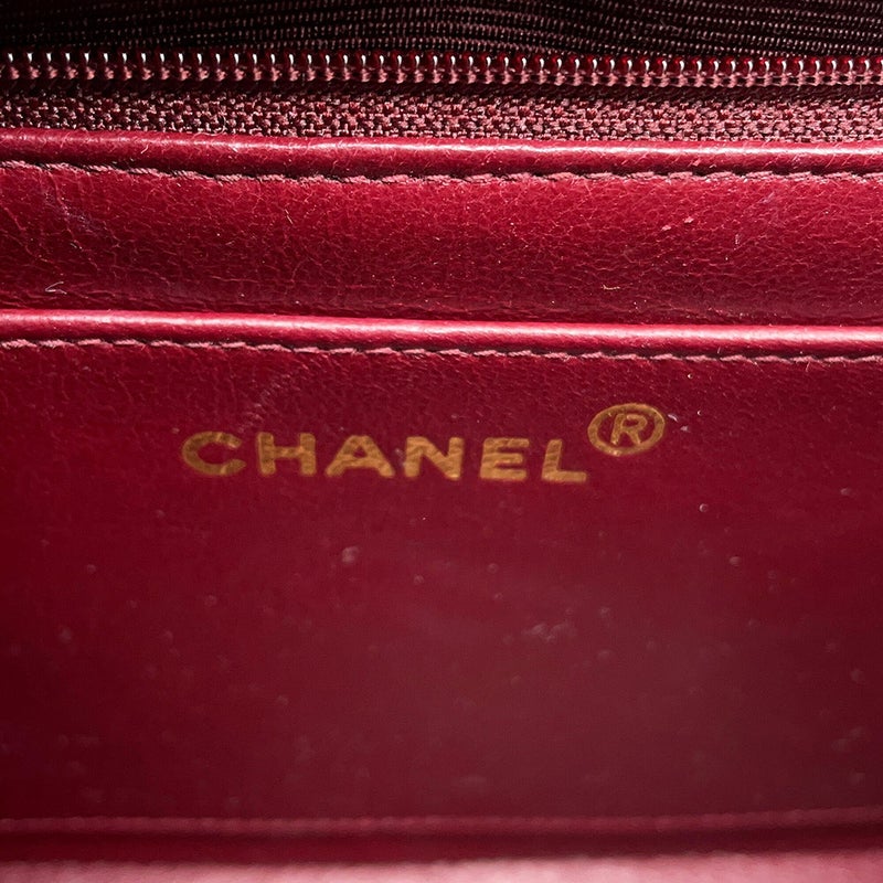 シャネル チェーンショルダーバッグ マトラッセ25 ココマーク ダイアナ ラムスキン A01165 CHANEL 黒