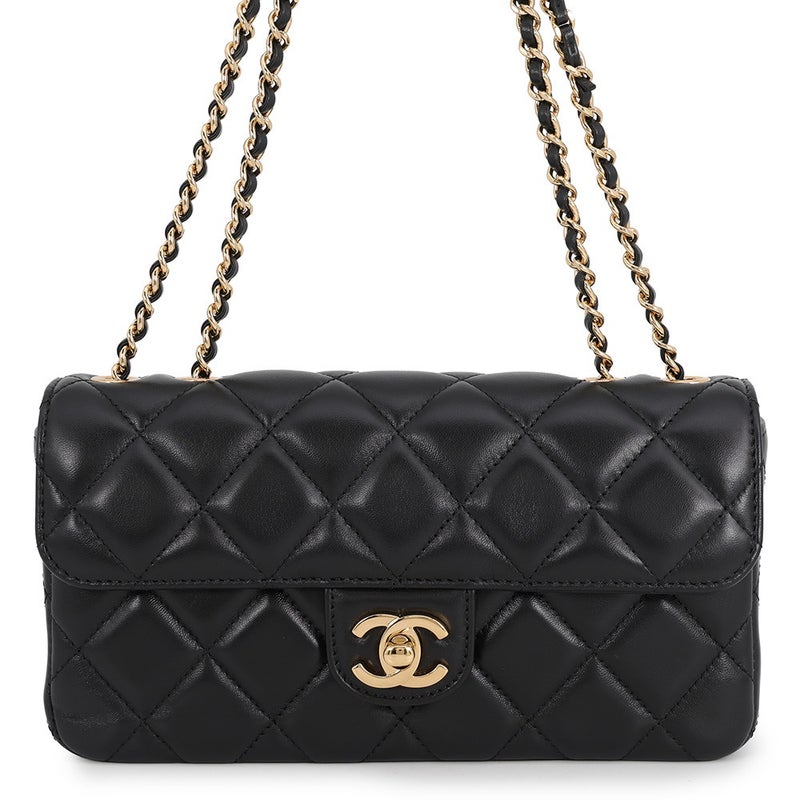 シャネル チェーンショルダーバッグ マトラッセ ココマーク ラムスキン AS6430 CHANEL 2wayショルダー 黒